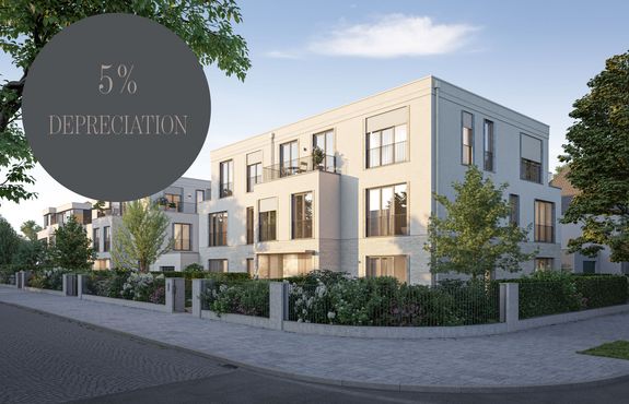 Visualisation frontal view - 5 % depreciation